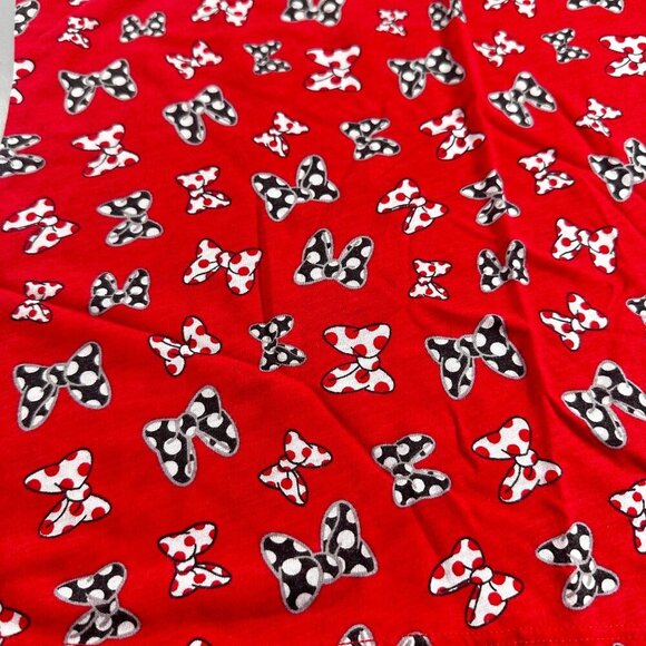 Disney Minnie Mouse Bows Blouse Top Open Back Bowknot Knit Shirt Polka Dot - Picture 4 of 10